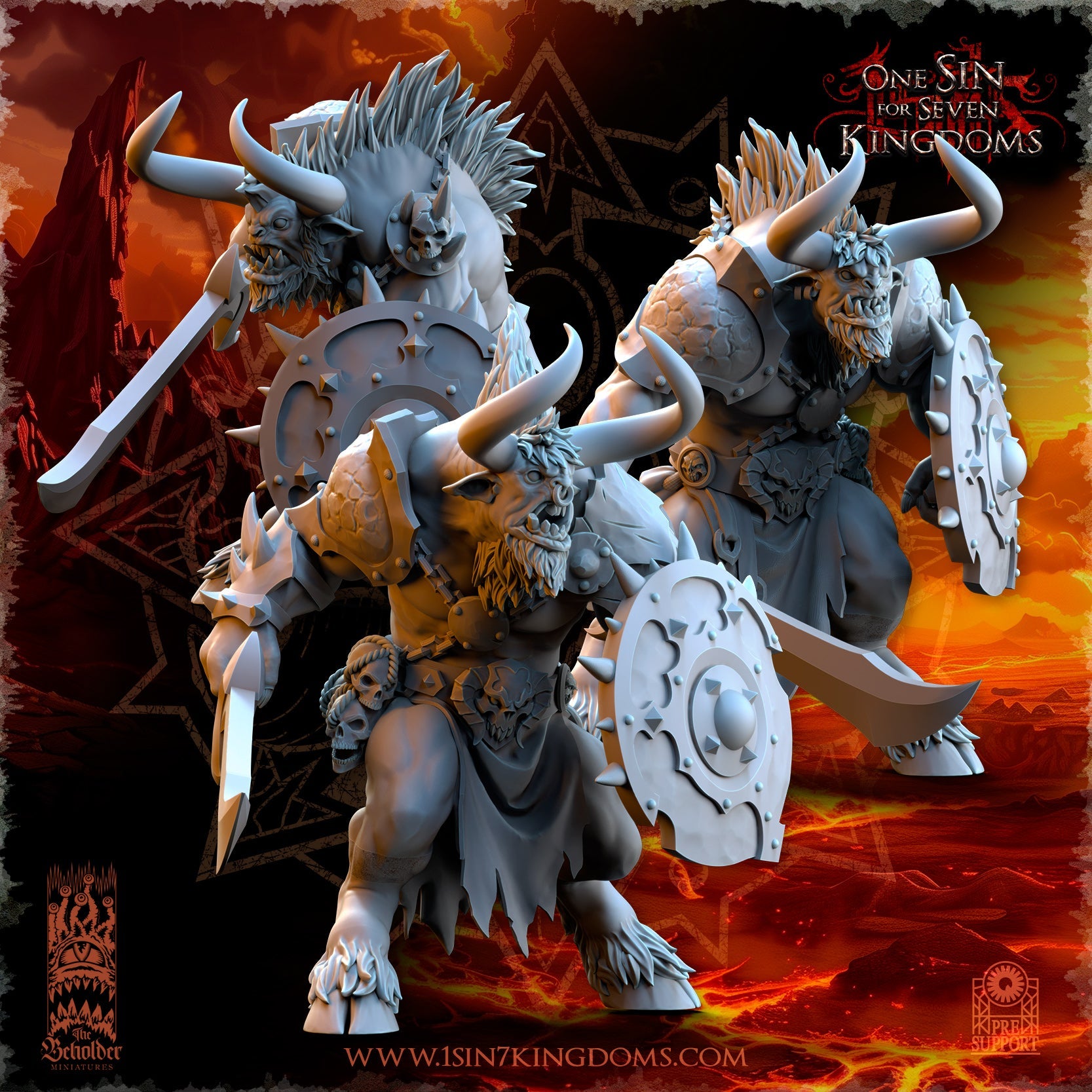Minotaurs, The Beholder Miniatures