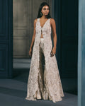 Mangolia Long Jacket Set By KYNAH, Luxury Indian Fashion & Bridal Wear