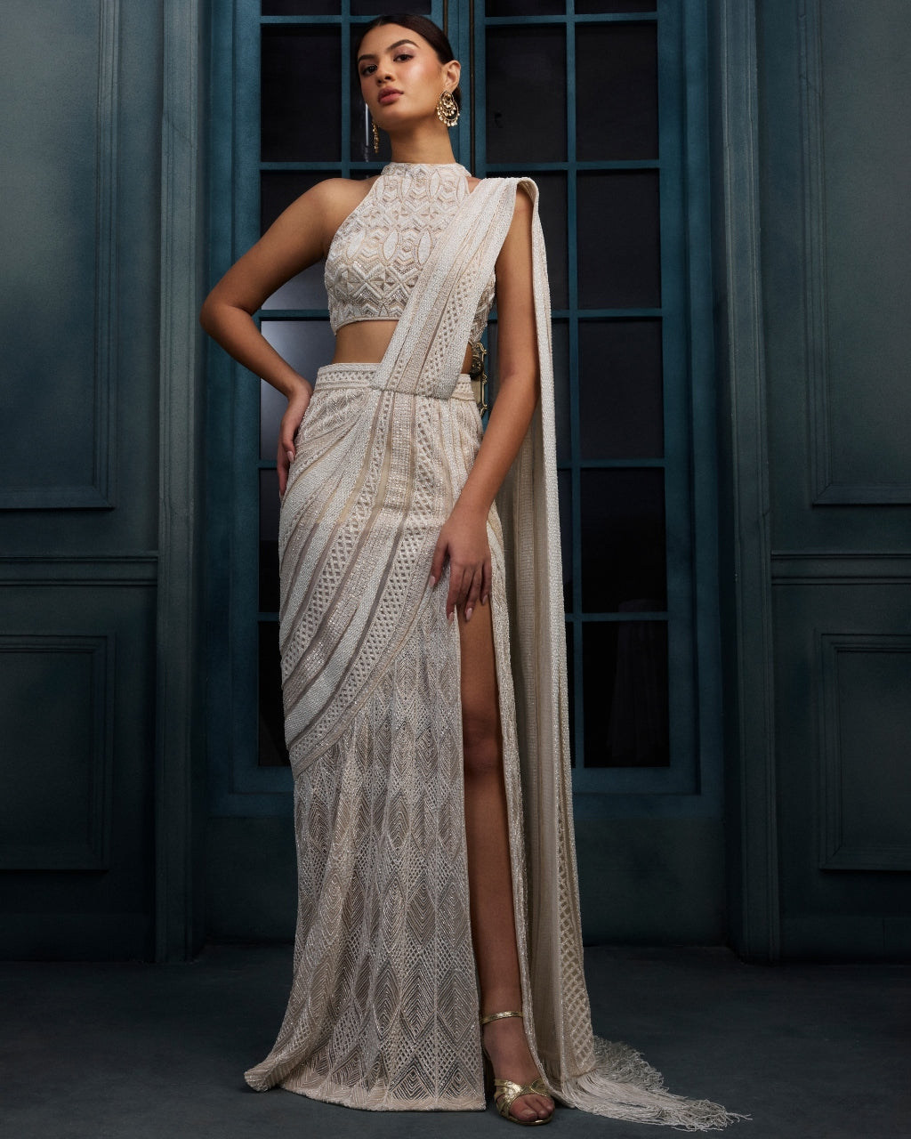 Rare Lehenga Sari Set By KYNAH, Luxury Indian Fashion & Bridal Wear