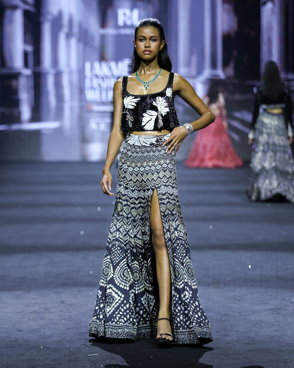Camellia Skirt Set By KYNAH, Luxury Indian Fashion & Bridal Wear