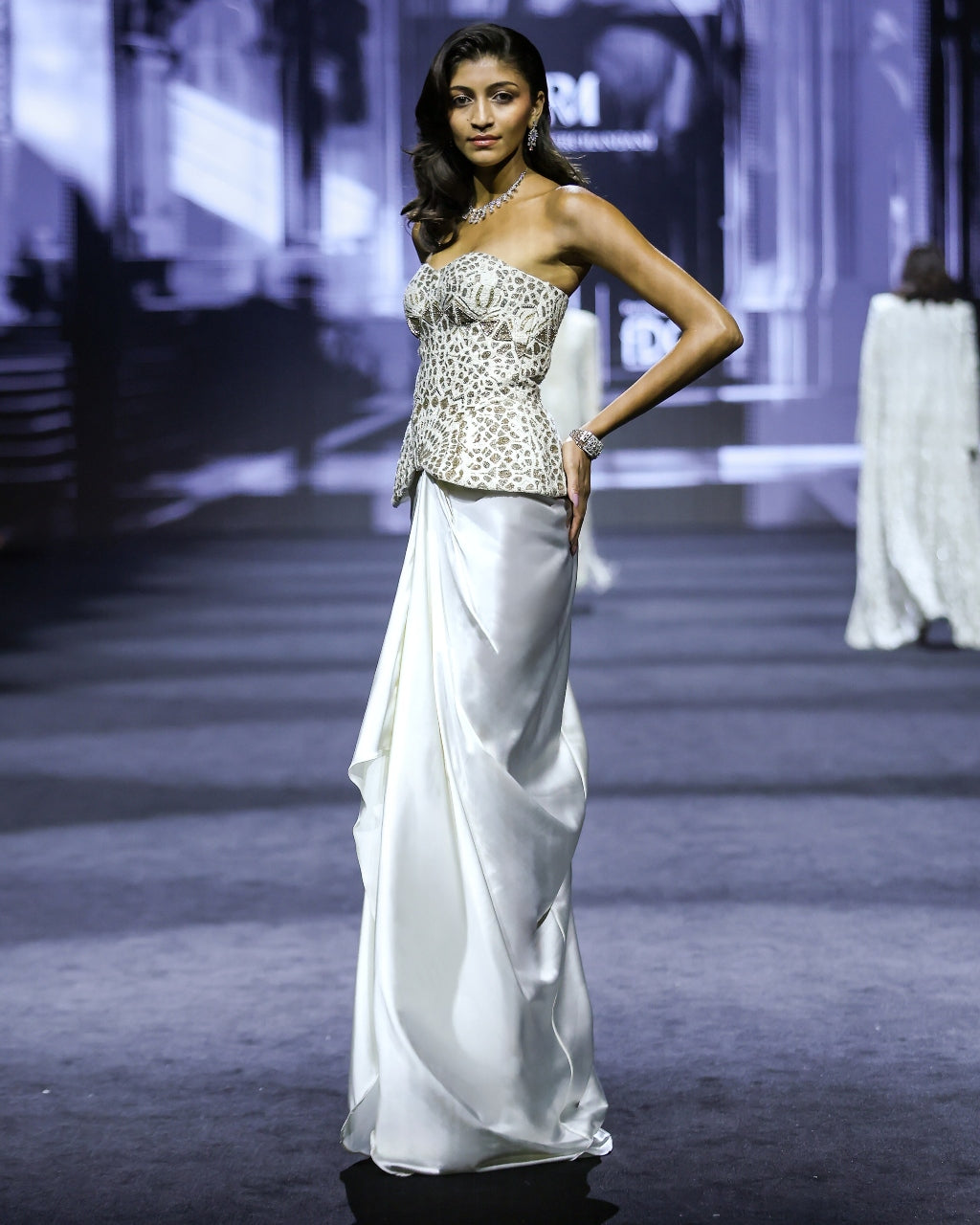 Cattleya Corset Set By KYNAH, Luxury Indian Fashion & Bridal Wear