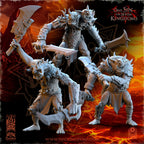 Trolls paired weapons, The Beholder Miniatures