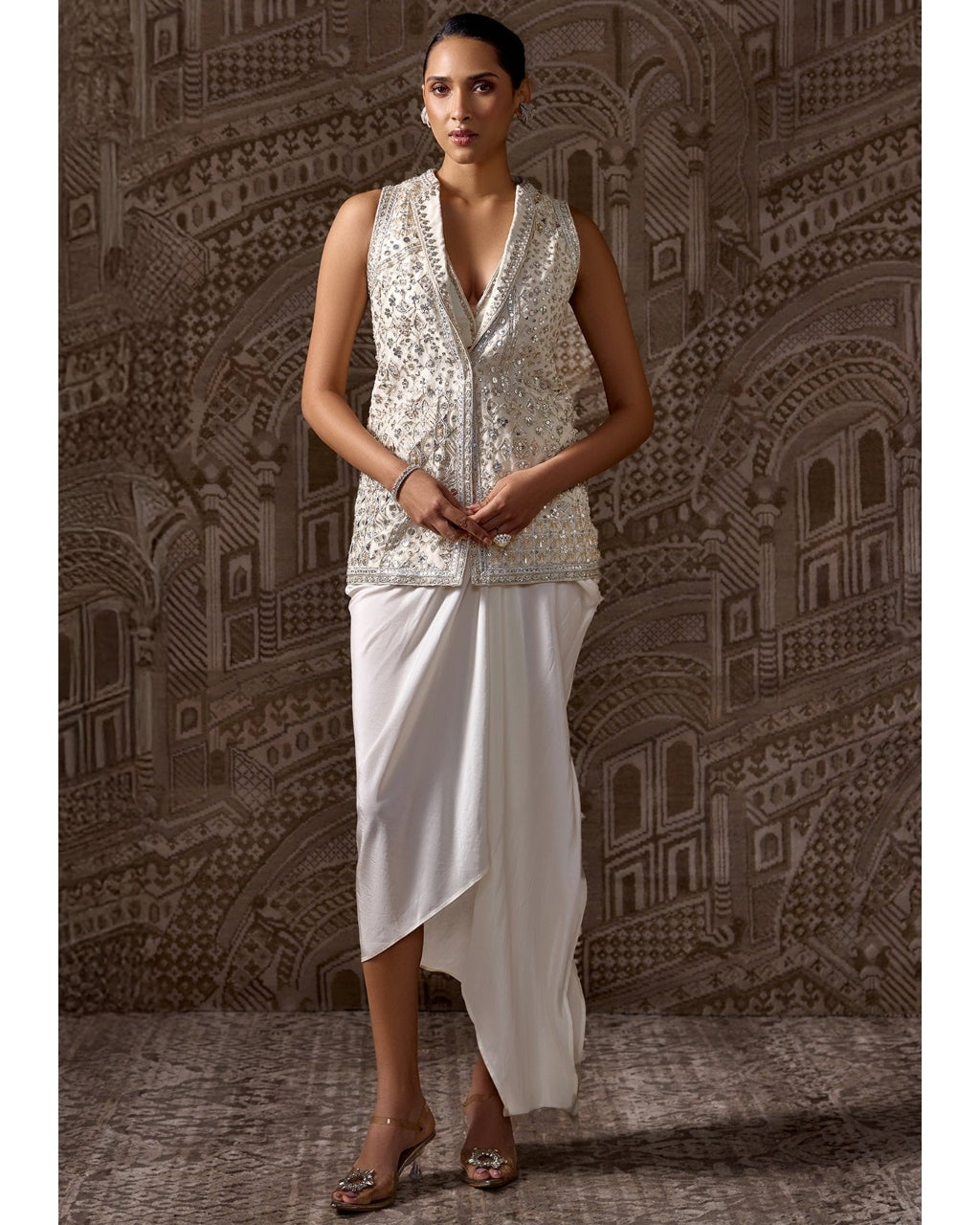 The Vestige Jacket Skirt Set By KYNAH, Luxury Indian Fashion & Bridal Wear
