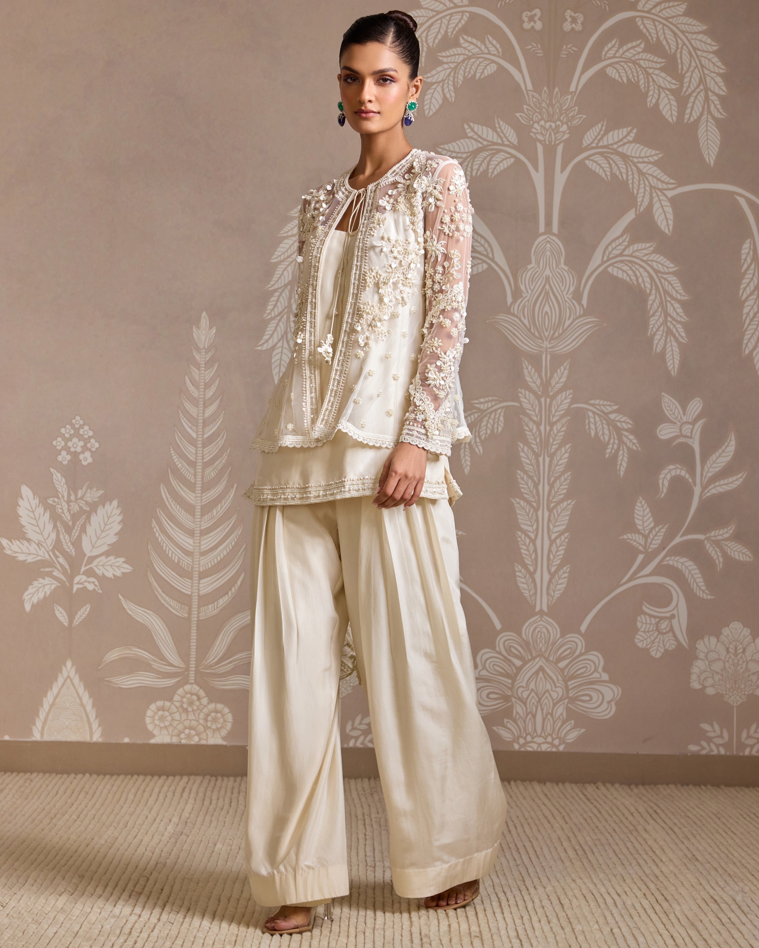 Ivory Bind Kurta Set By KYNAH, Luxury Indian Fashion & Bridal Wear