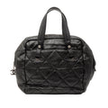 Quilted Coated Canvas Paris Biarritz Bowler Bag