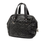 Quilted Coated Canvas Paris Biarritz Bowler Bag