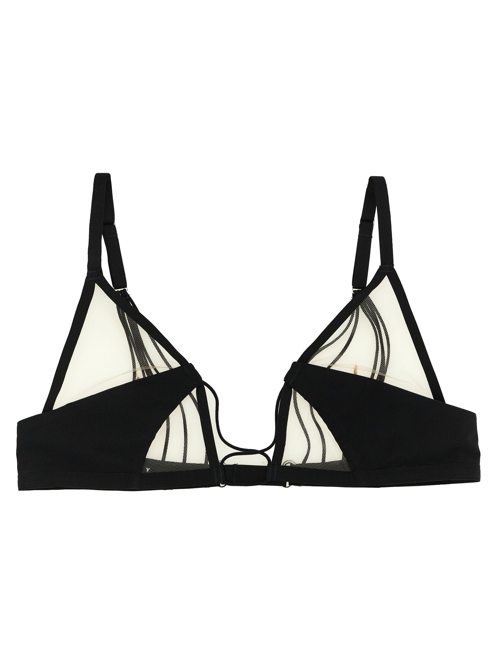 Rick Owens Raw District Triangle Bra — Black