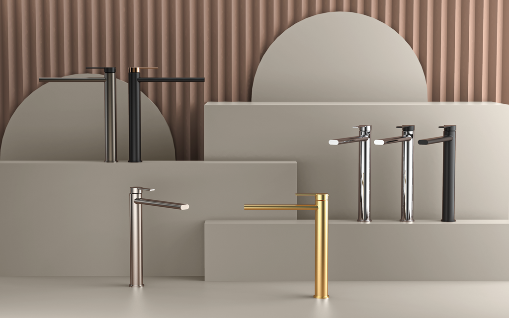 BATHME INFINITY B16 Grifo Monomando Lavabo Caño Alto Cromo