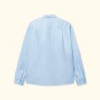 Round Collar Long-Sleeve Blue