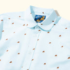 Round Collar Long-Sleeve Blue Darryl