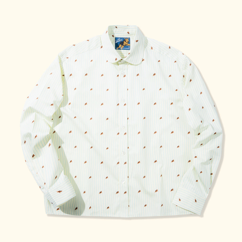 Round Collar Long-Sleeve Stripe Darryl