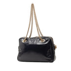 Patent Soho Chain Zip Shoulder Bag