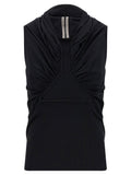 Rick Owens Metal Underwire Jersey Tank Top — Black