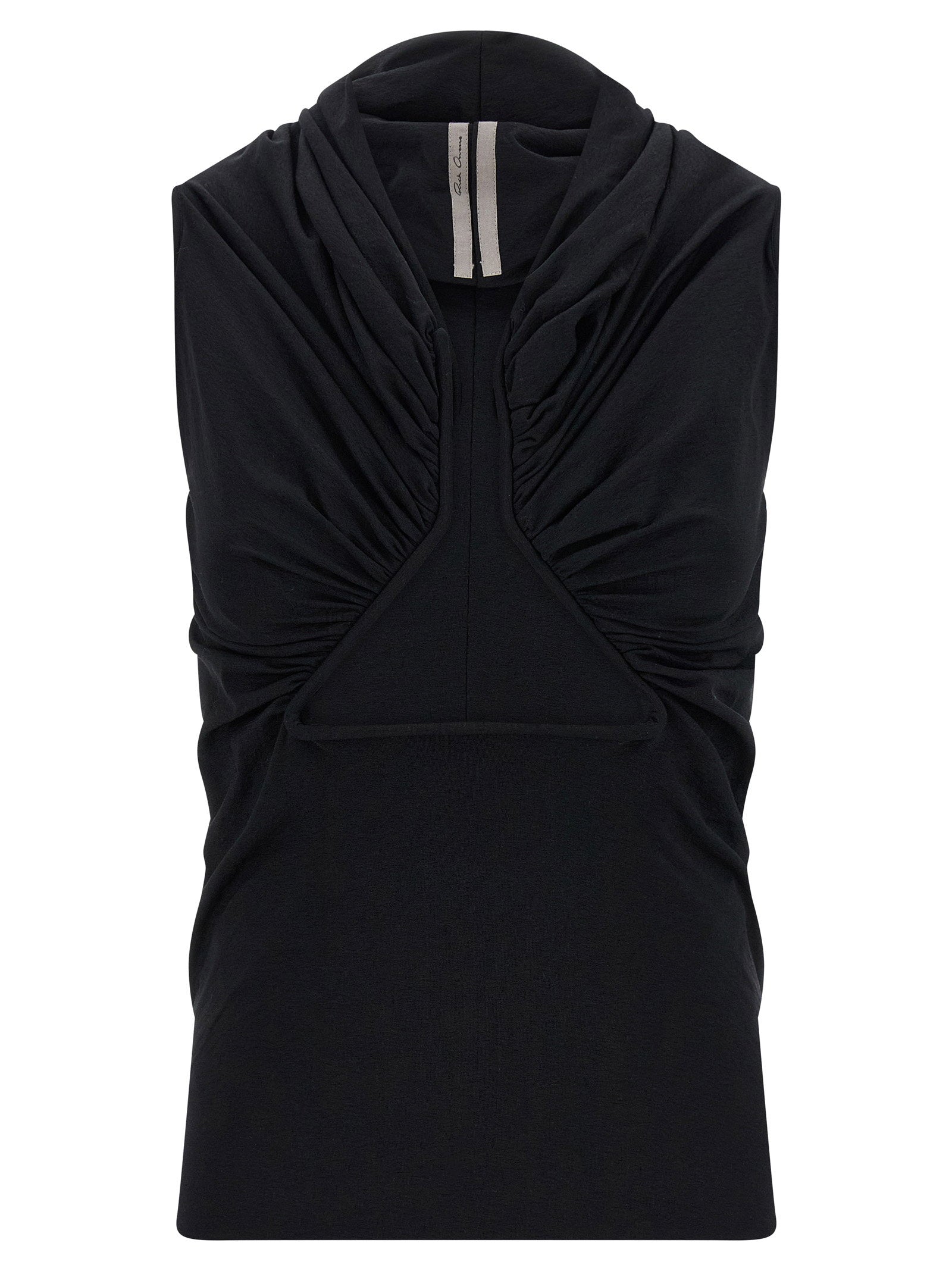 Rick Owens Metal Underwire Jersey Tank Top — Black