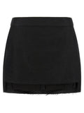 Rick Owens Fog Cutoff Skirt — Black