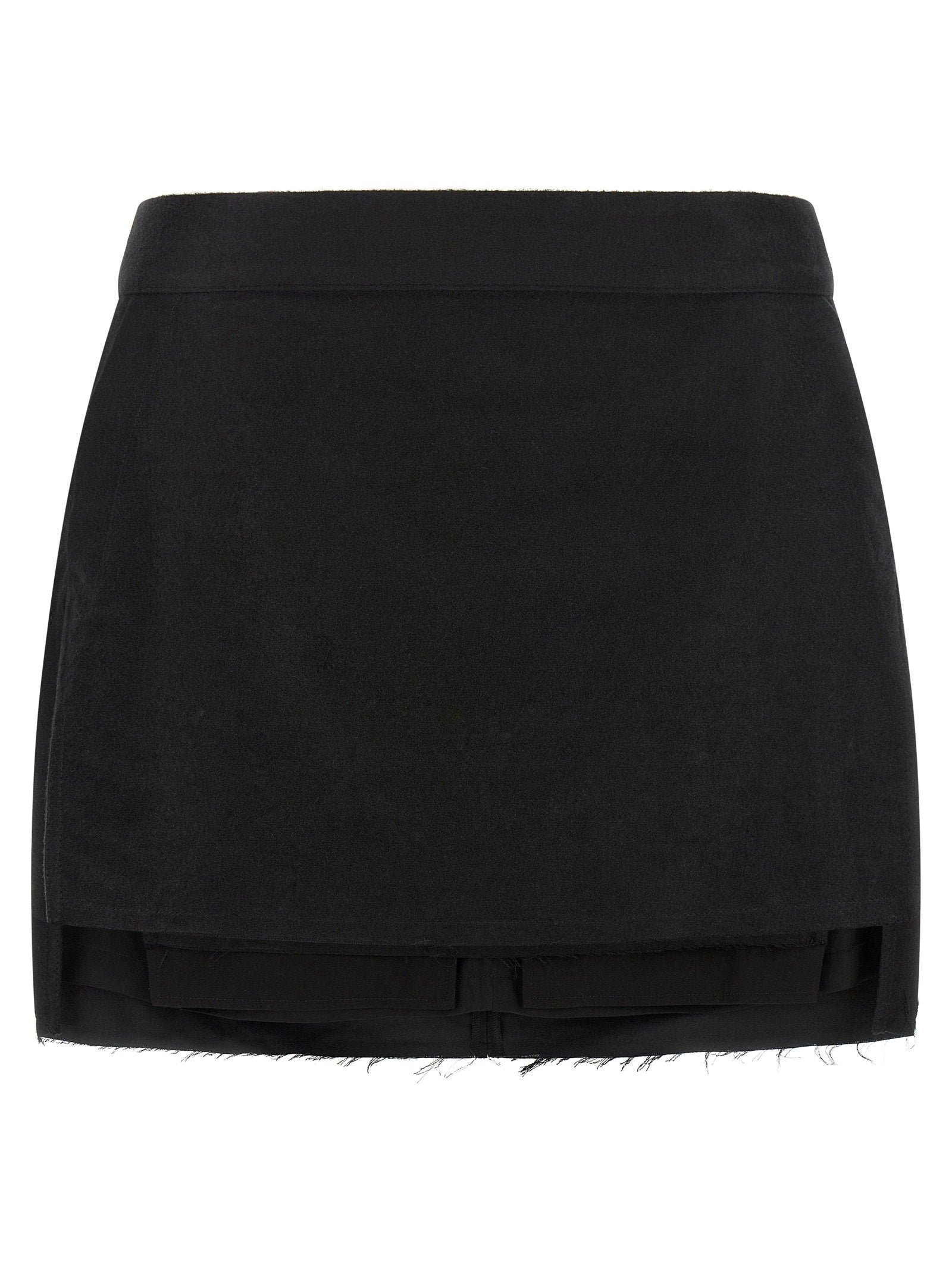 Rick Owens Fog Cutoff Skirt — Black