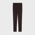 Celine Stretch Wool Gabardine Trousers — Brown