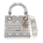 Mini Embroidered Canvas Cannage Lady D Lite