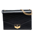 CC Chevron Calfskin Medal Flap