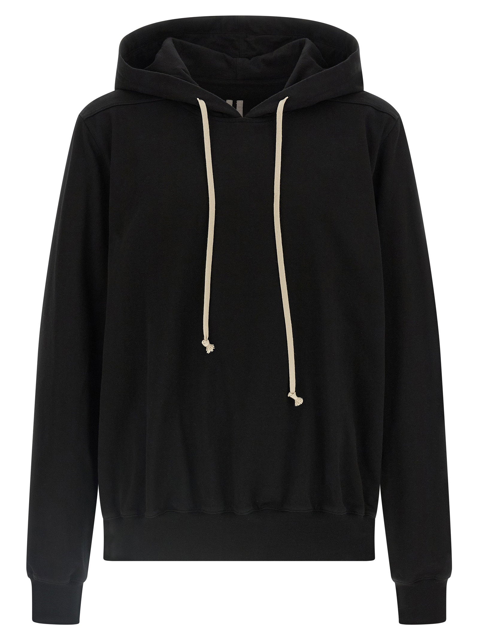Rick Owens Heavy Cotton Jersey Hoodie — Black