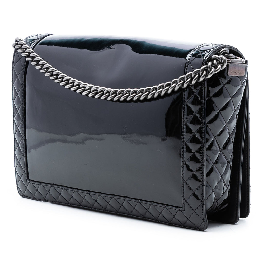 Extra Large Patent Boy Reverso Flap