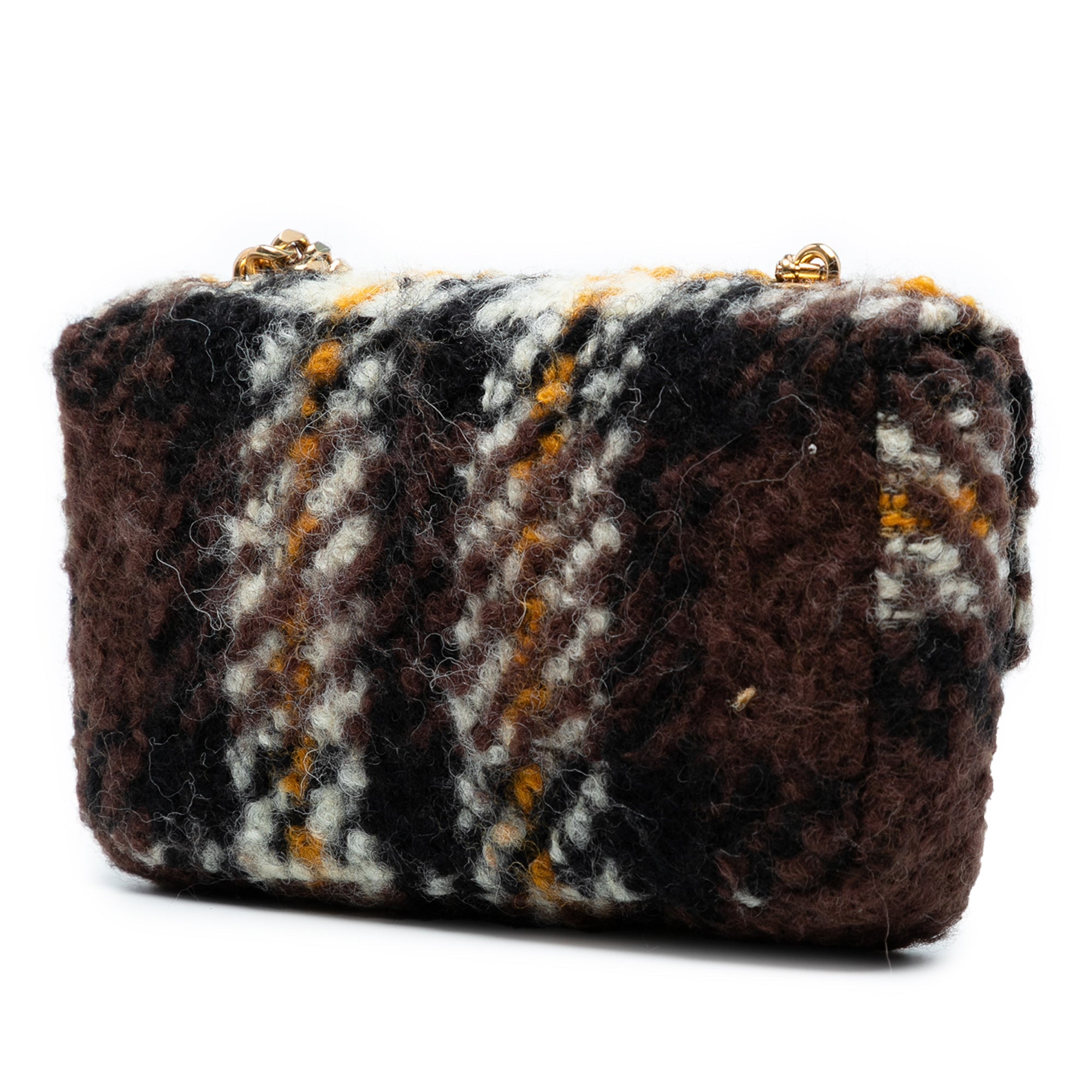 Wool Triomphe Chain Shoulder Bag