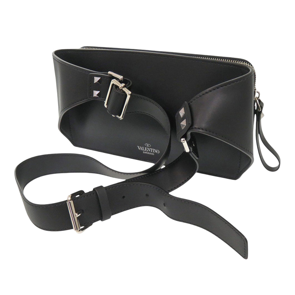 Leather VLTN Rockstud Belt Bag