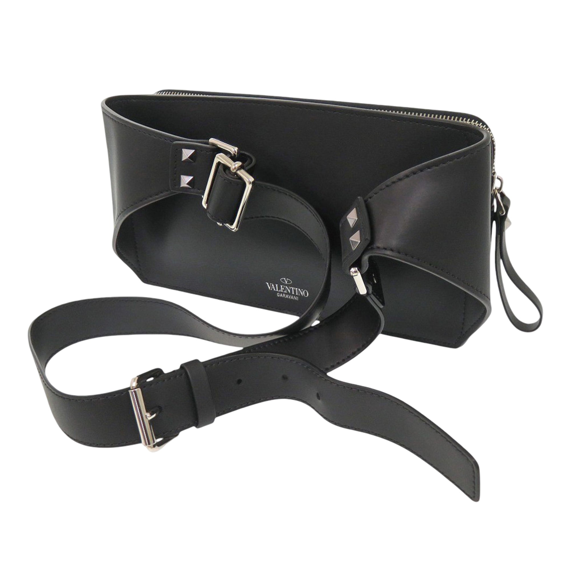 Leather VLTN Rockstud Belt Bag