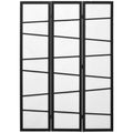 3 Panel Room Divider for Living Room, Bedroom, Wooden Folding Privacy Screen,  White