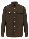 Rick Owens Satin-Effect Technical Fabric Overshirt — Brown