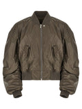 Rick Owens Secchia Flight Bomber Jacket — Taupe