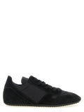 Rick Owens Suede and Nylon Sneaker — Black