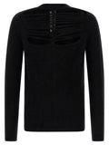 Rick Owens Wool Cut-Out Sweater — Black