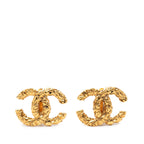 CC Gold Plated Lava Clip On Earrings