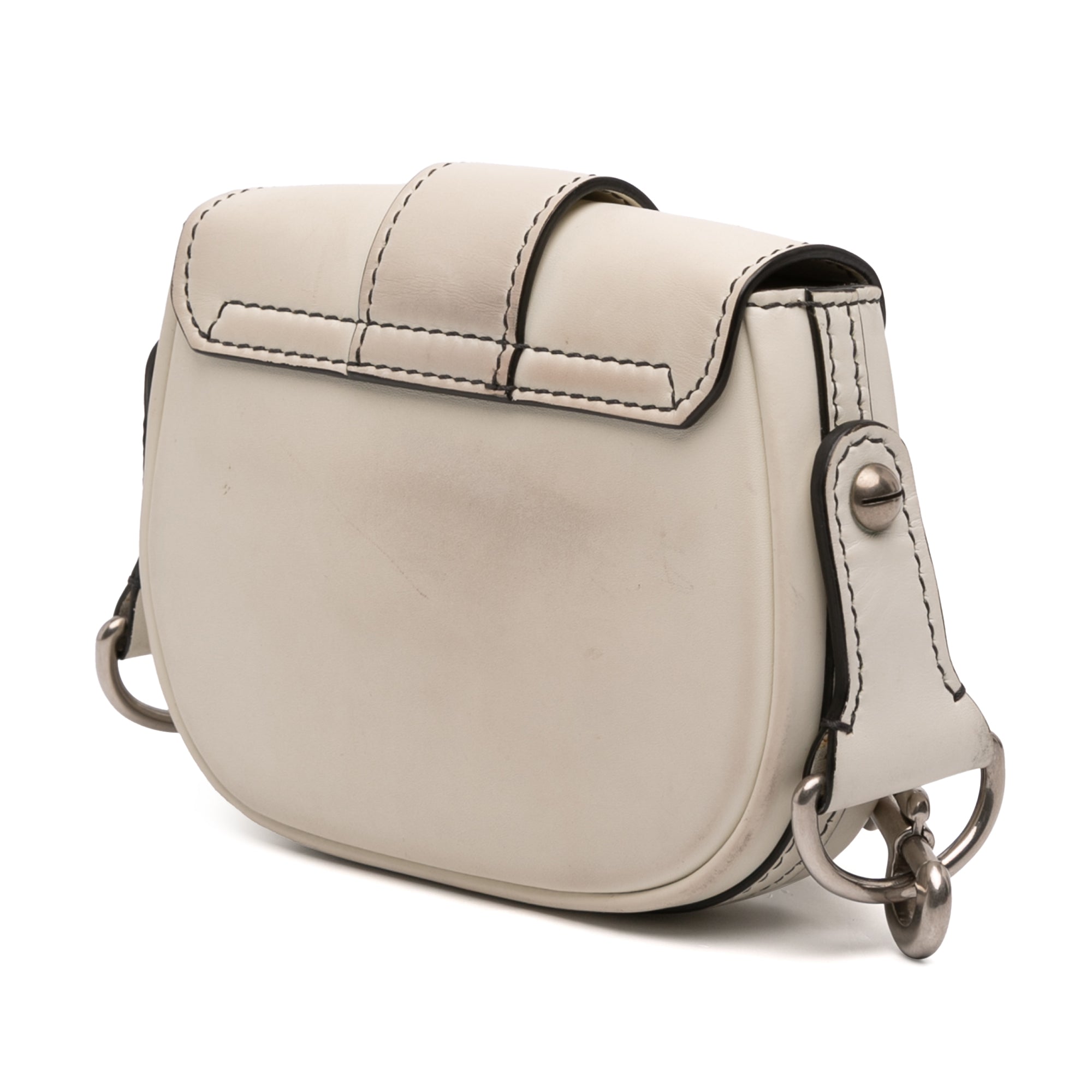Mini Leather D Fence Saddle Bag