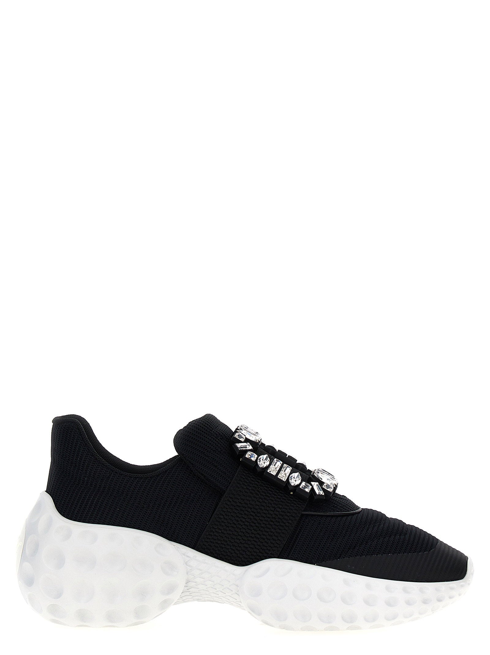 Roger Vivier Viv Run Light Sneaker — Black