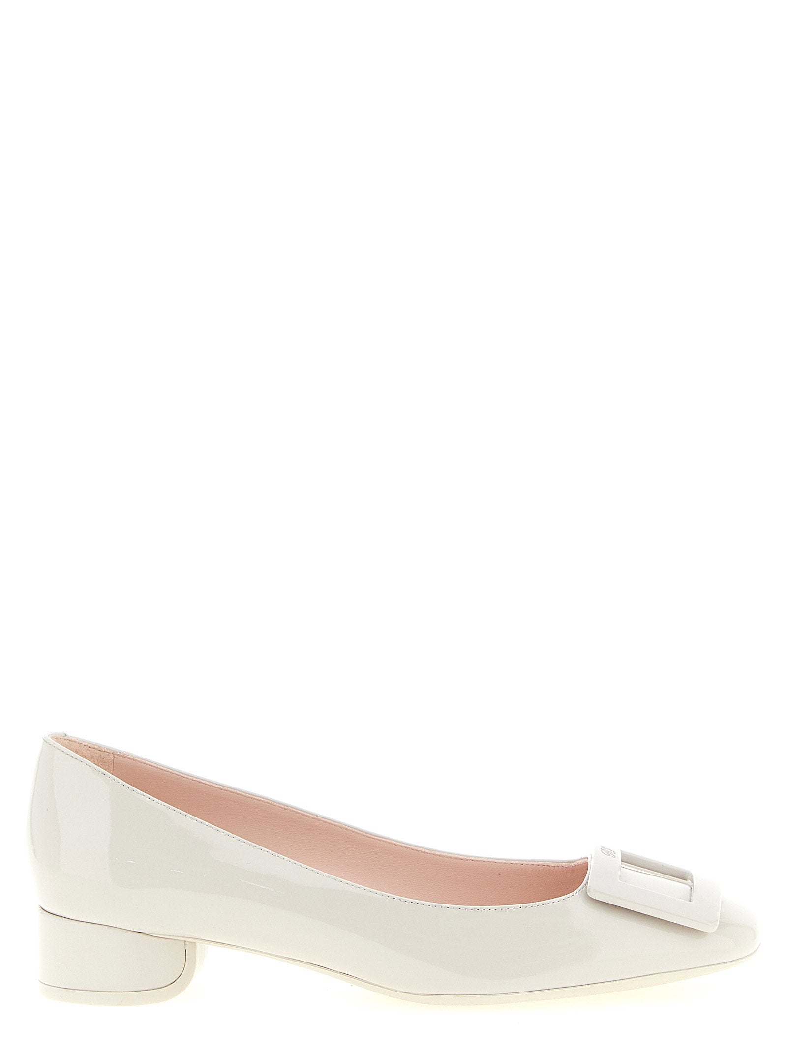 Roger Vivier Roundy Pumps — Cream