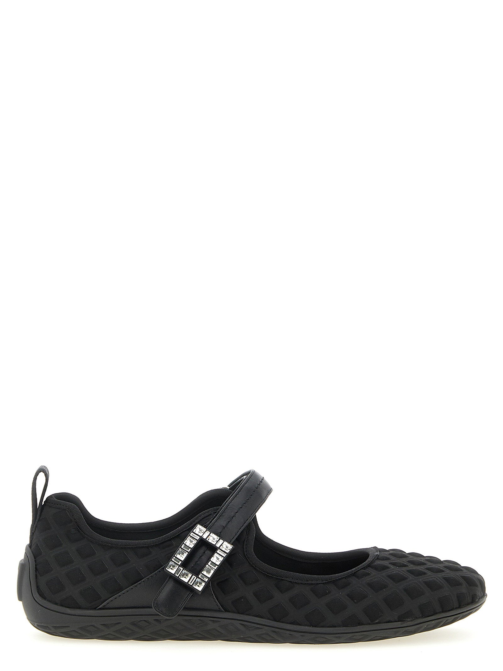 Roger Vivier Viv Low Ballet Flat — Black