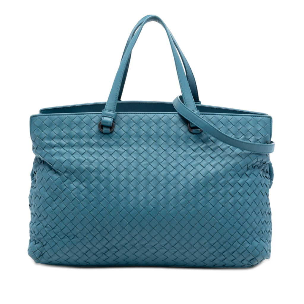 Nappa Intrecciato Accordion Satchel