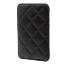 CC Quilted Lambskin Card Holder