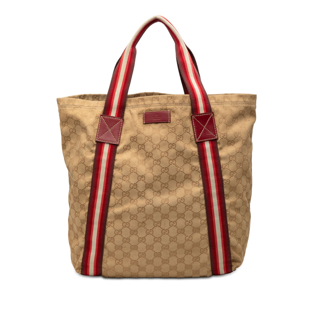 GG Canvas Web Tote