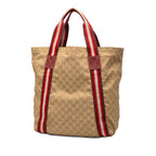 GG Canvas Web Tote