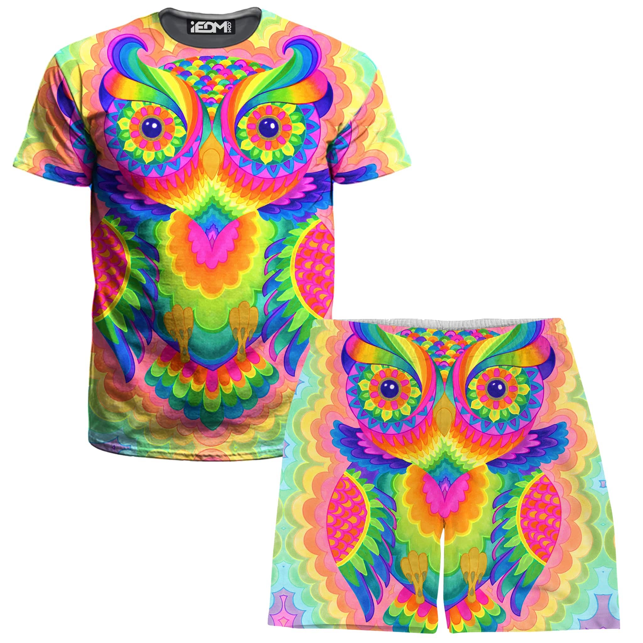 Cosmic Owl T-Shirt and Shorts Combo