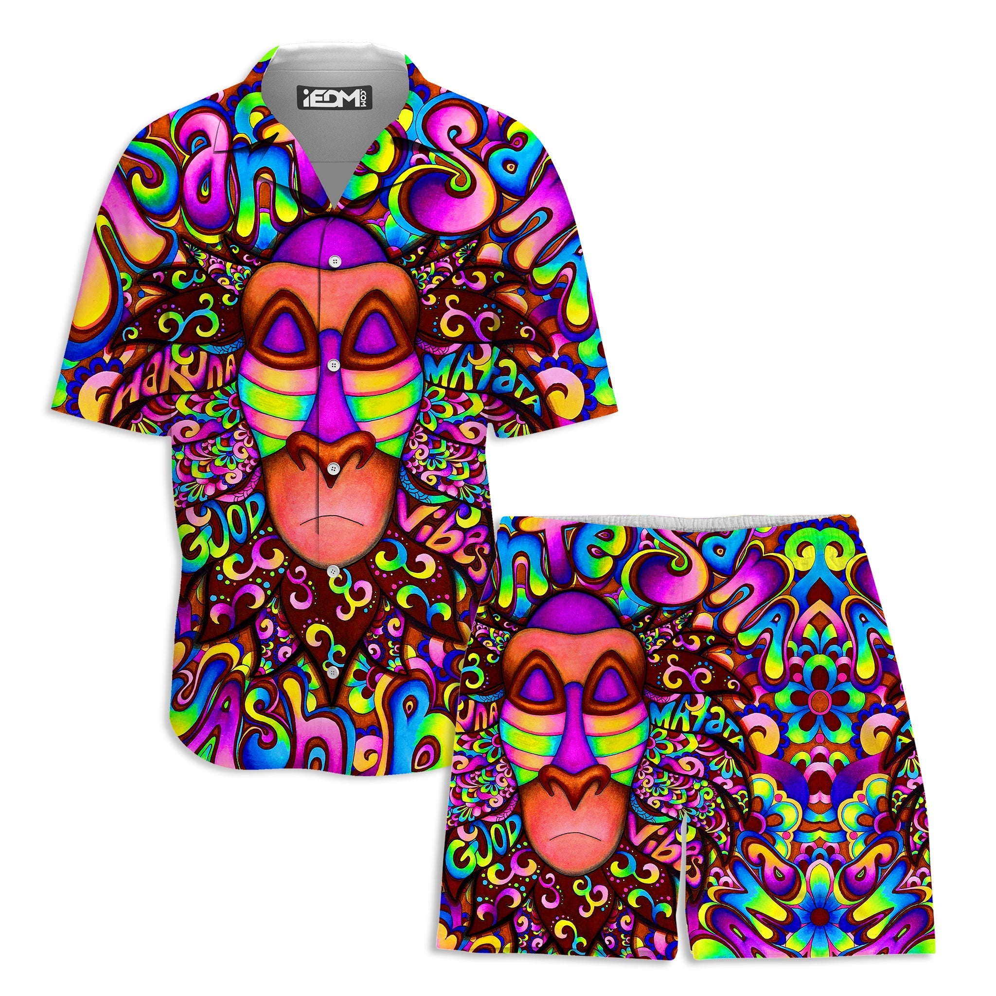 Rafiki Vibes Lounge Shirt and Shorts Combo