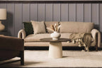 Ramsbury Beige Trellis Wool Rug