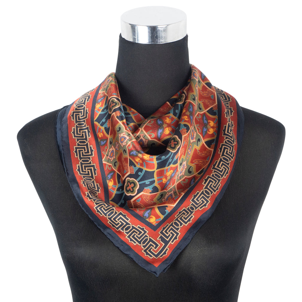 Silk Square Neck Scarf Rania