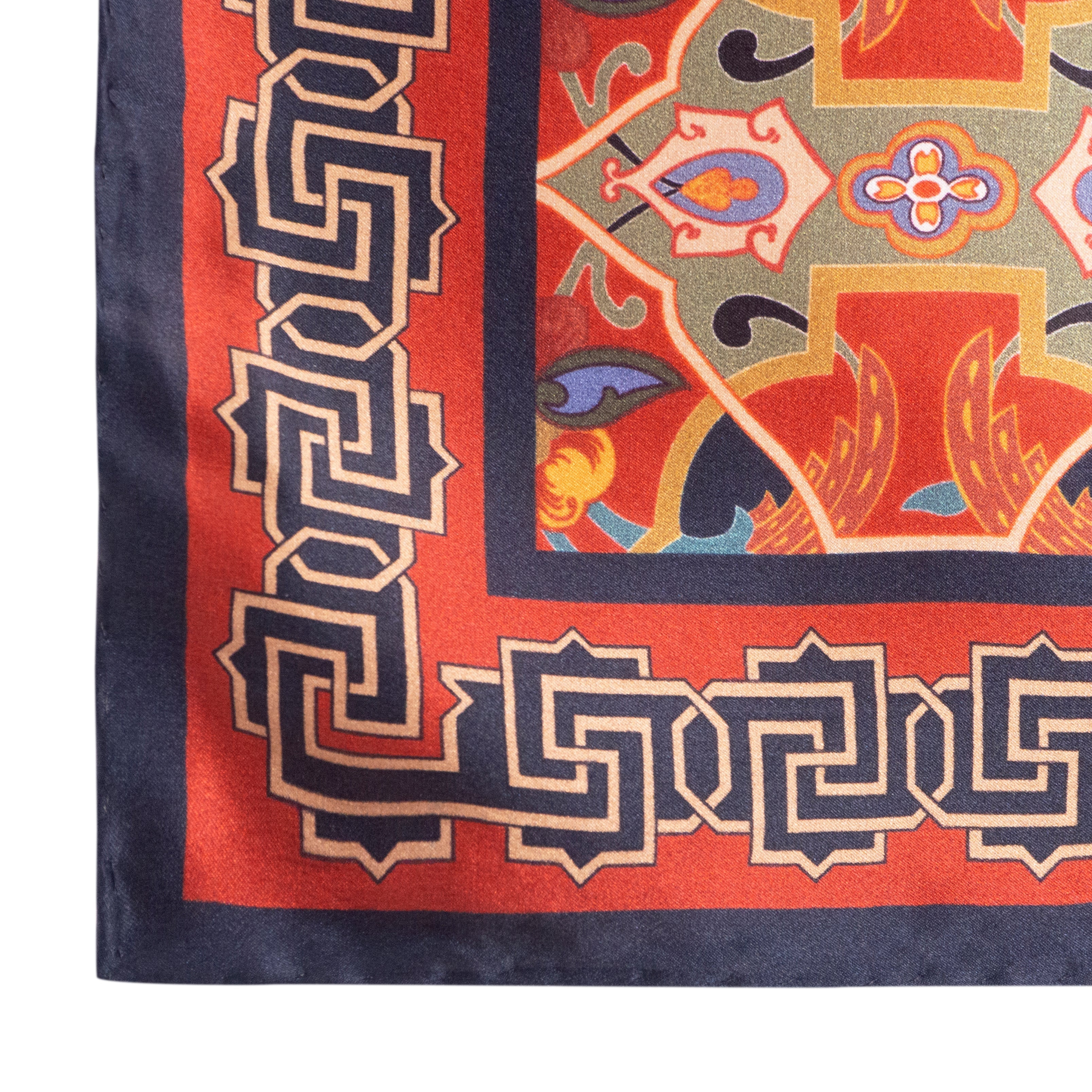 Silk Square Neck Scarf Rania