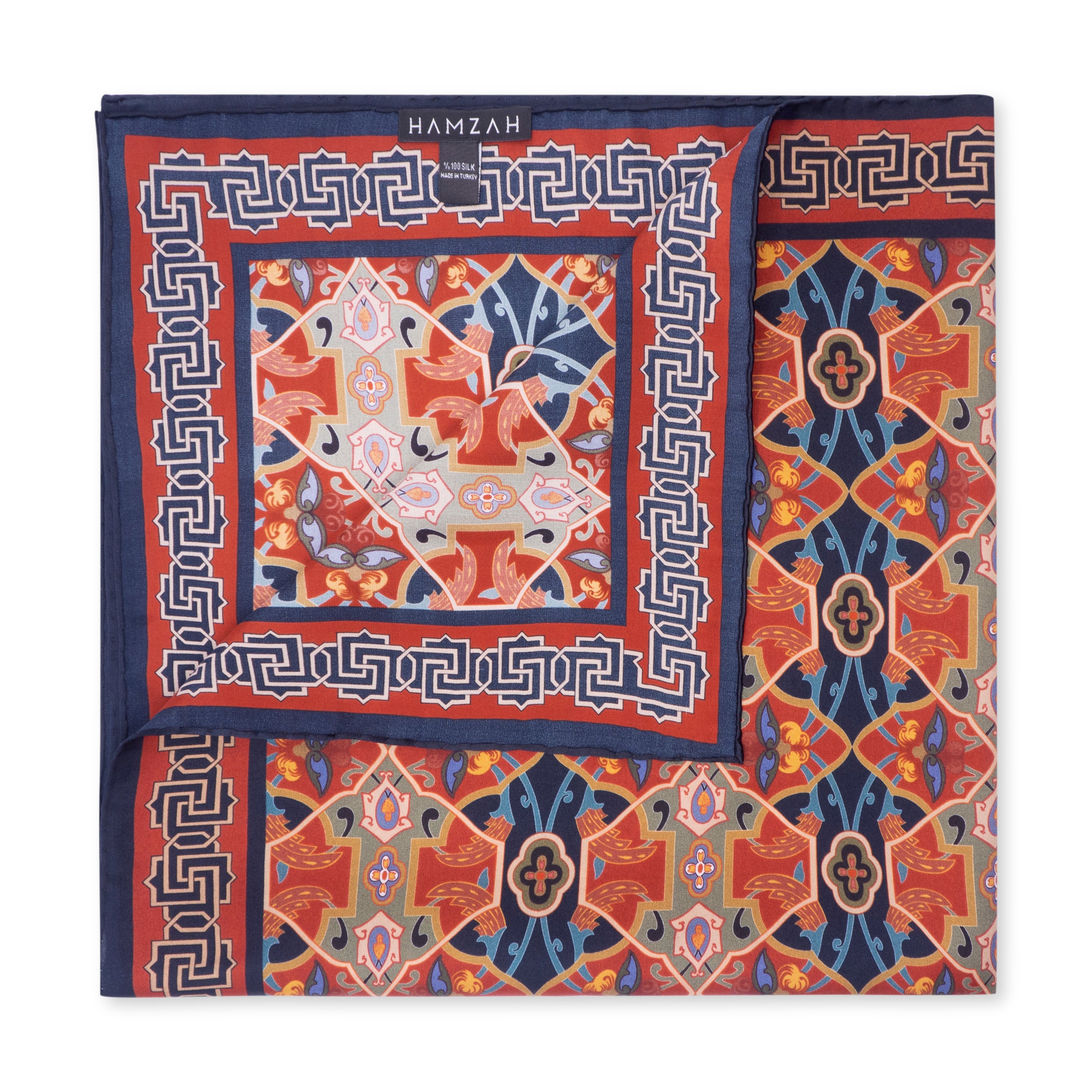 Silk Square Neck Scarf Rania