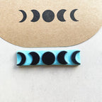 Rubber stamp set of Ravens with branch and moon phases