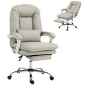 Ergonomic Velvet Office Chair with Footrest, Lumbar Support, 360° Swivel, Khaki
